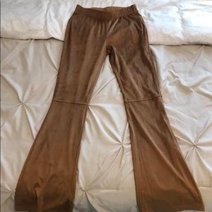 Suede pants